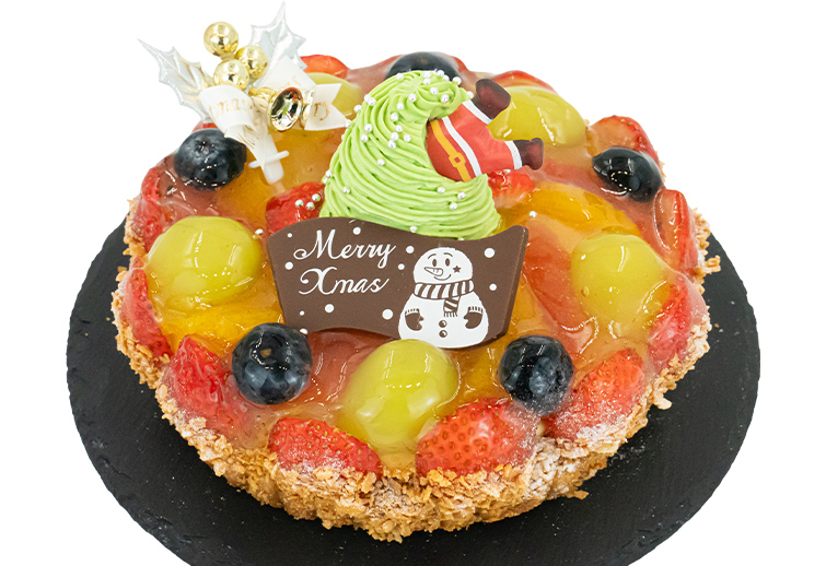 いちごとフルーツのX'masタルト（ホール６号18㎝）